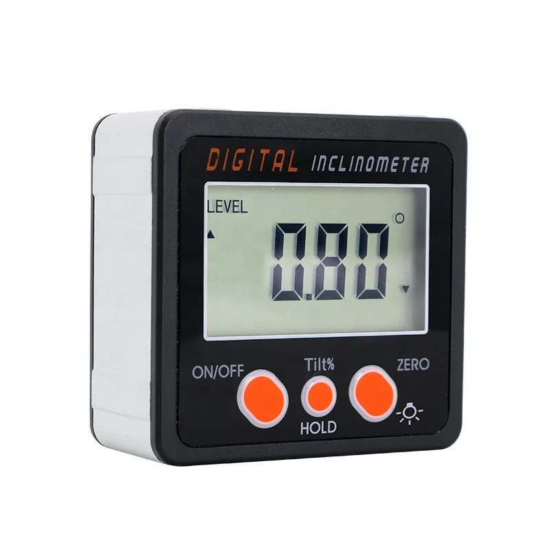 
Portable Mini digital protractor inclinometer with Magnet digital level box, Magnetic Angle Level box Angle finder gauge  (60774436391)