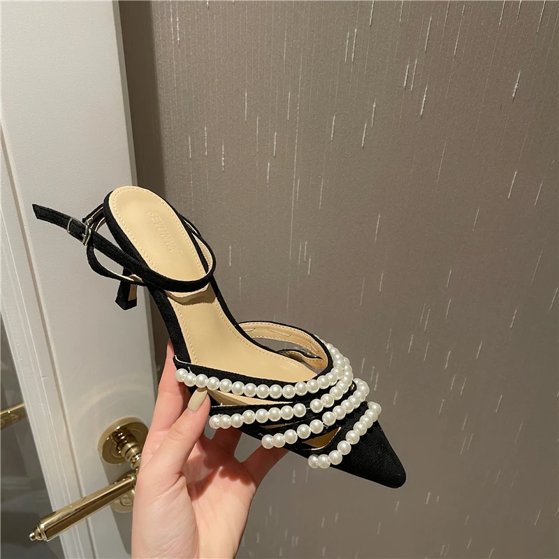 

101831 DEleventh woman shoes European and American trade new design high-heeled Sandals after Spring and summer