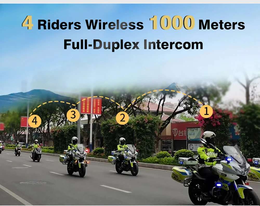 Motorcycle Helmet Riding Camera Video V4 1200 M 4 Riders Group