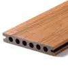 Anti-slip teak wood plastic composite WPC floor decking for boat, waterproof boat deck floor