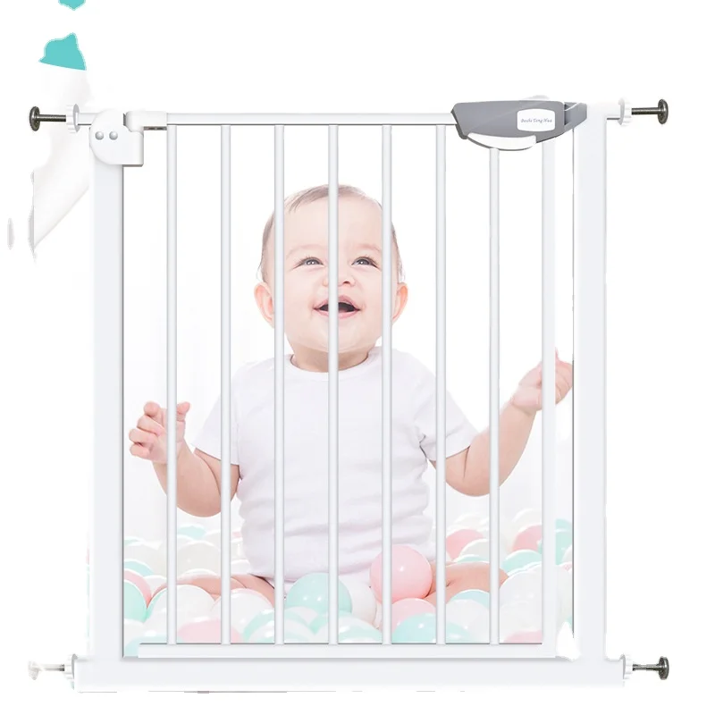 

Portable Sliding Stair Case Safety Adjustable Retractable Temporary Baby Gate For Playing, White