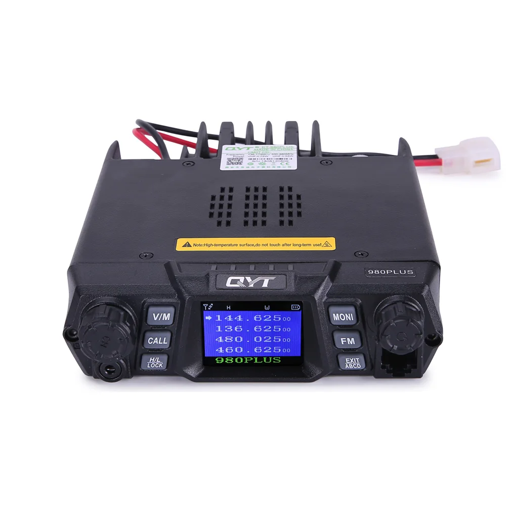 

QYT KT-980PLUS 75W Dual Band Mobile Radio Quad-Standby DTMF VHF UHF Vehicle Transceiver with Programming Cable