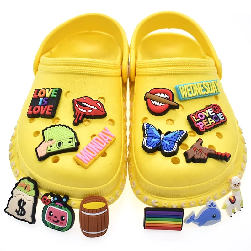 

Hot sale hign-class croc shoe charms decorations accessories for croc shoes, As picture