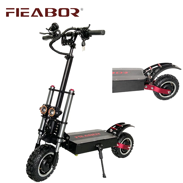 

Electric Scooter 5600W Dual Motor and 60V 30Ah 36Ah Battery 85km/h Double Suspension 11inch Foldable Commuting Scooter with Seat