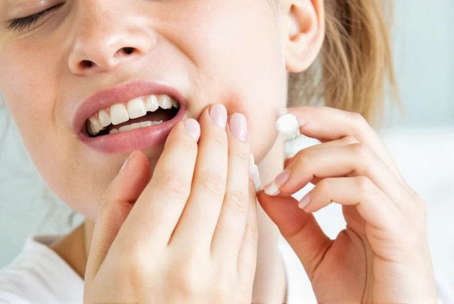 Proper application of clove oil on cotton ball for toothache