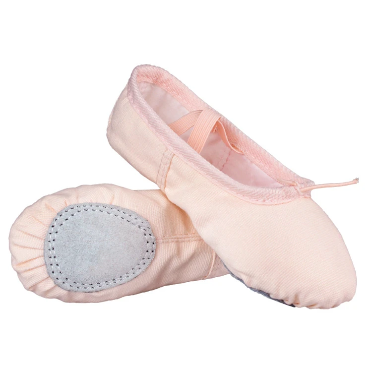 Canvas Ballet Dance Shoes Split Sole Flats Gymnastics Yoga Shoes Ladies Girls for Kids and Adults Size 
