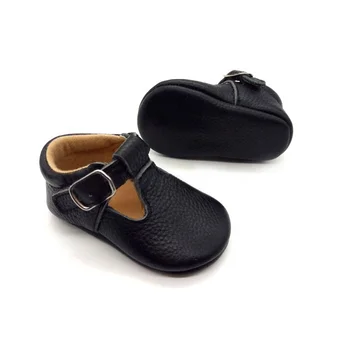 leather t bar baby shoes