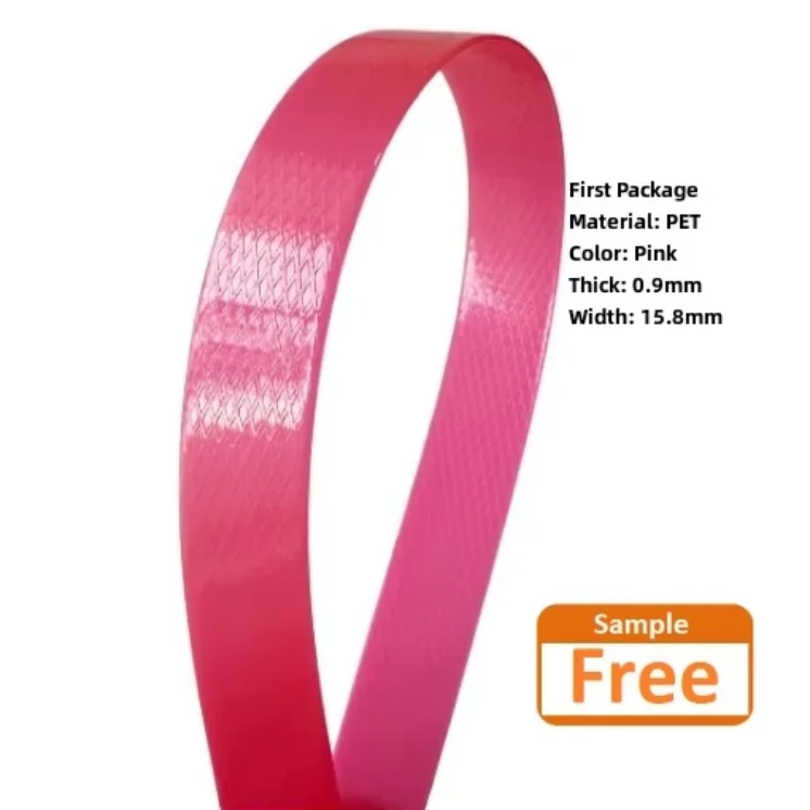 OEM Custom Printed Manual PET Strapping Belt 13mm 16mm 19mm High Tensile Force Smooth Embossed Brand Logo