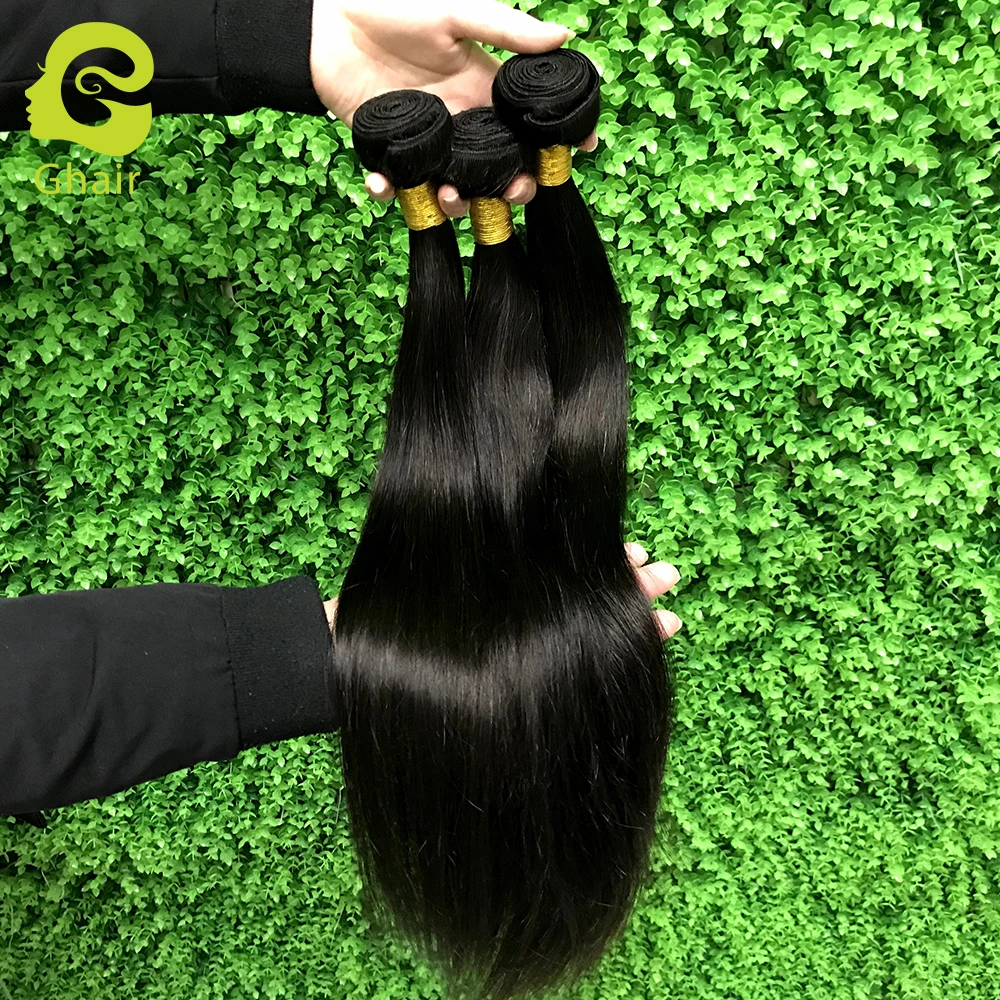 

Wholesale Ghair 9A+ Brazilian human hair bundles Straight wave Cuticle aligned hair