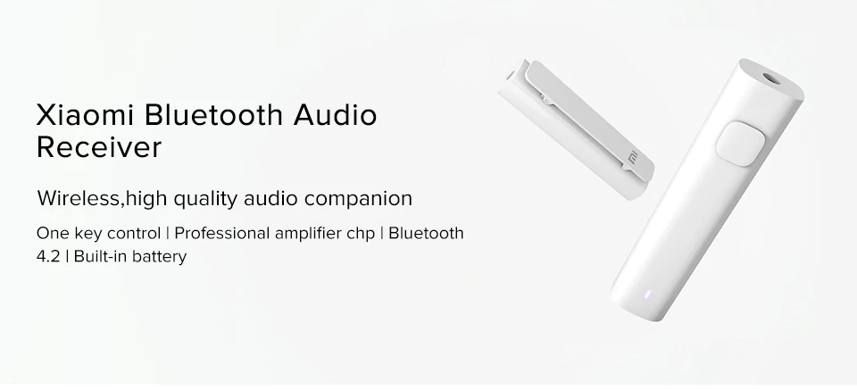 Original Xiaomi Mi Bluetooth Audio Receiver Portable Wired To Wireless Media Adapter For 3.5mm Earphone Mi Audio Receiver - ANKUX.COM