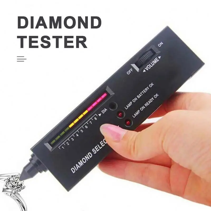 

Gem Diamond Test Tool Jewelry Tools Tester Ii Testing Machine Gemstone Toolkit Goldsmith Pen Set Gia Pan 3 Kit Identify, Black