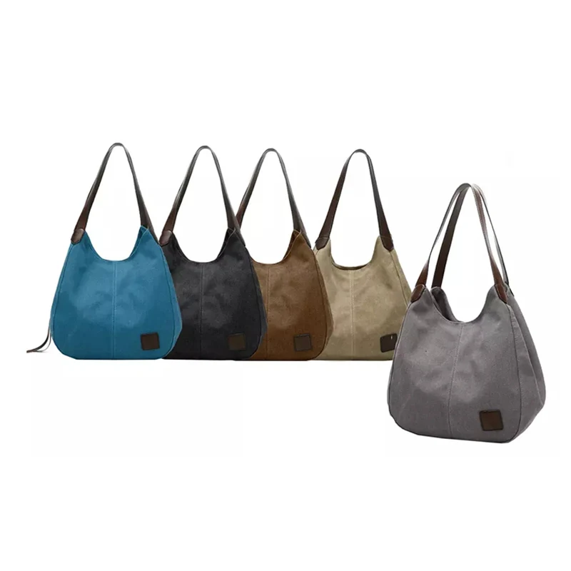 

Casual Girls Handbags Wholesale High Quality Low Price Simple Summer Women Canvas Hand Bags Shopping Tote Bag, Black / grey / beige / purple / coffee / blue