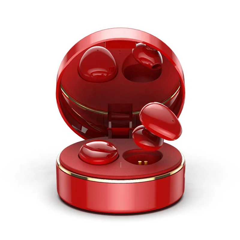 

2020 Red Mirror Type C High Bass TWS Ear Buds Wireless Ear Phone