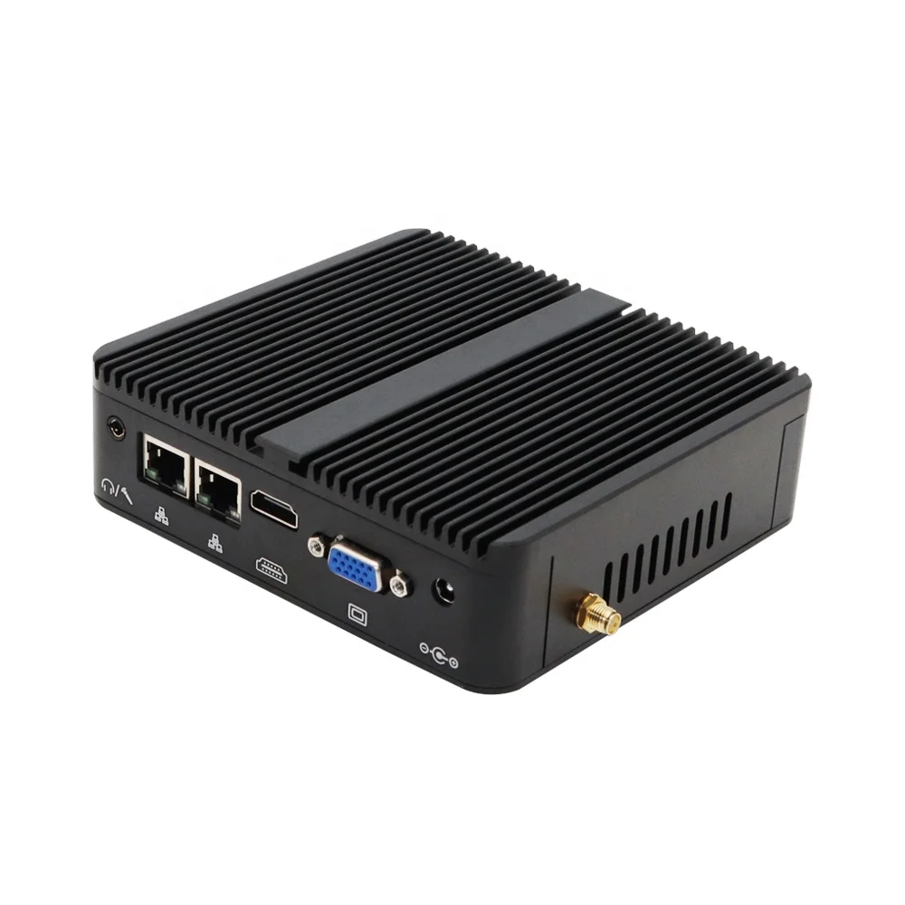 

low cost micro desktops In-tel Cele ron J4105 N4100 Dual RJ45 2 COMS DDR4 16GB supported mini laptop computer for students