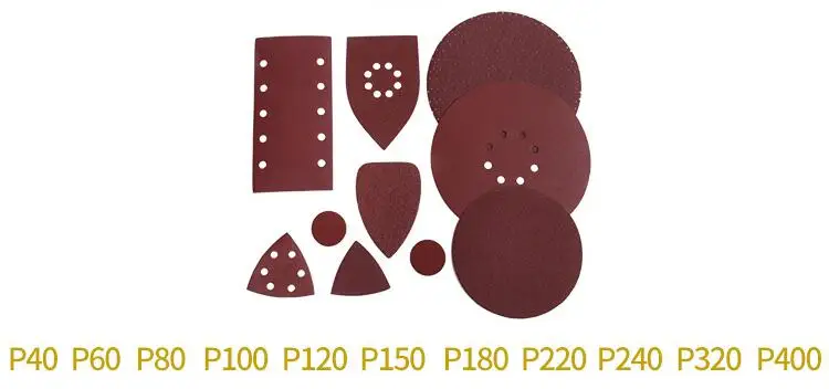 Durable Polishing Tool Round Aluminum Oxide Red sandpaper sand paper 6 inch grit sanding disc