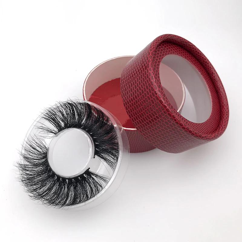 

2020 new style wholesale private label 3D 25mm mink lashes, Black