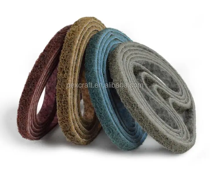 Abrasive Tools Non woven Sanding Belt with Cloth Backing Nylon Sanding Belt with Cloth Backing for Grinding Metal Stainless Steel Belt with Cloth Backing Sand