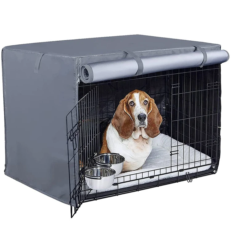 

36 Inch Dog Kennel Cover Heavy Duty Oxford Fabric Pet Crate Cover