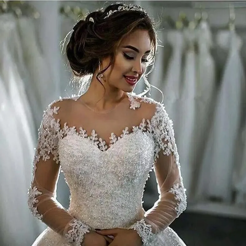 

2021 New Fashion high quality custom slim mermaid Bridal Gowns white party wedding dress