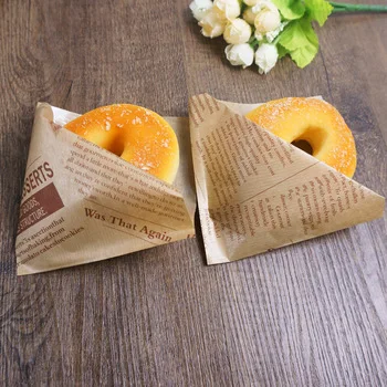 Custom printed food paper bag deli greaseproof Paper Bag in china