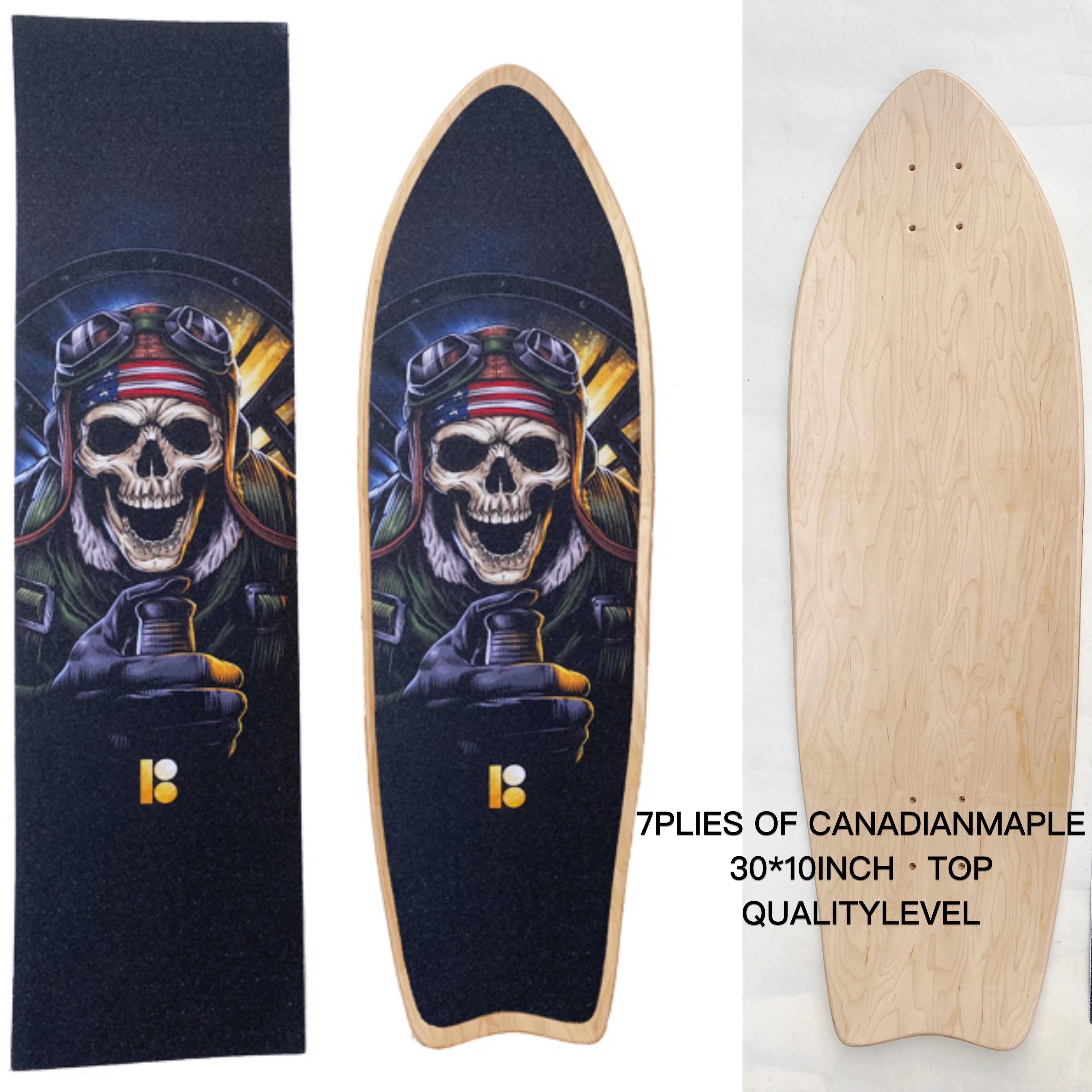 

Good quality surf skate deck skateboard decks Canadian maple and epoxy glue bamboo good material, Customized