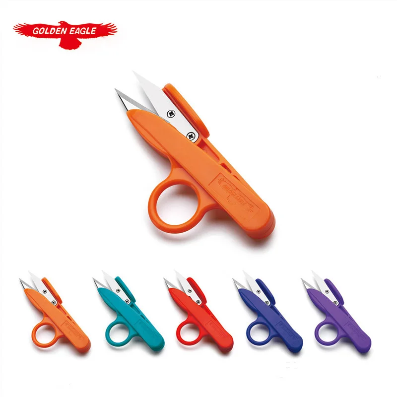 

Hot Sell Golden Eagle Yarn Scissors TC-800 Thread Cutter High Quality Clothing Shears Carbon Steel Small Trimmer, Blue/orange/green/red/rose