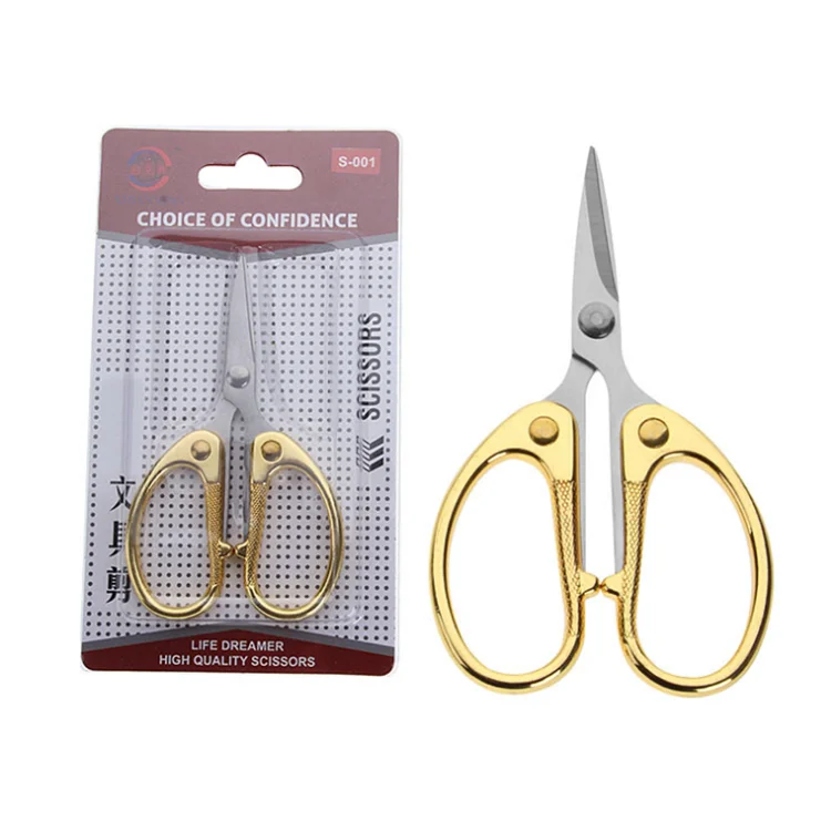 

Gold Scissors Children Paper Tailor Office Stationery Sewing Deli Home Office Gold Scissors