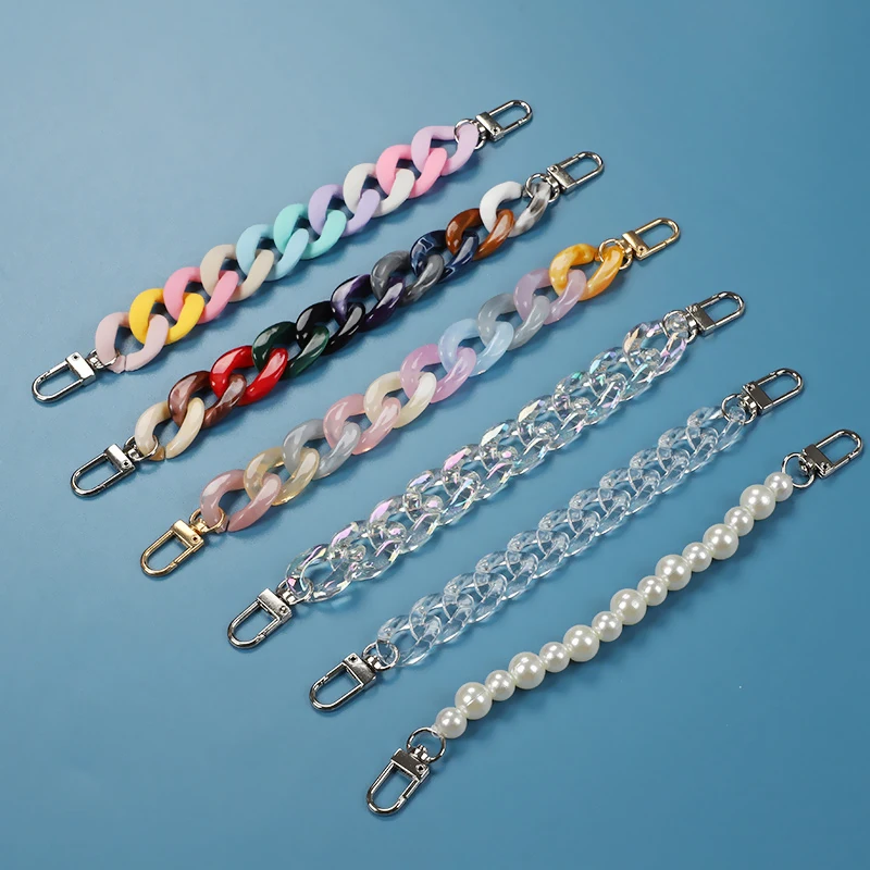 

Fashion pearl clean resin boot shoe ornament accessories shoe plastic chain, Gold/sliver/colorful