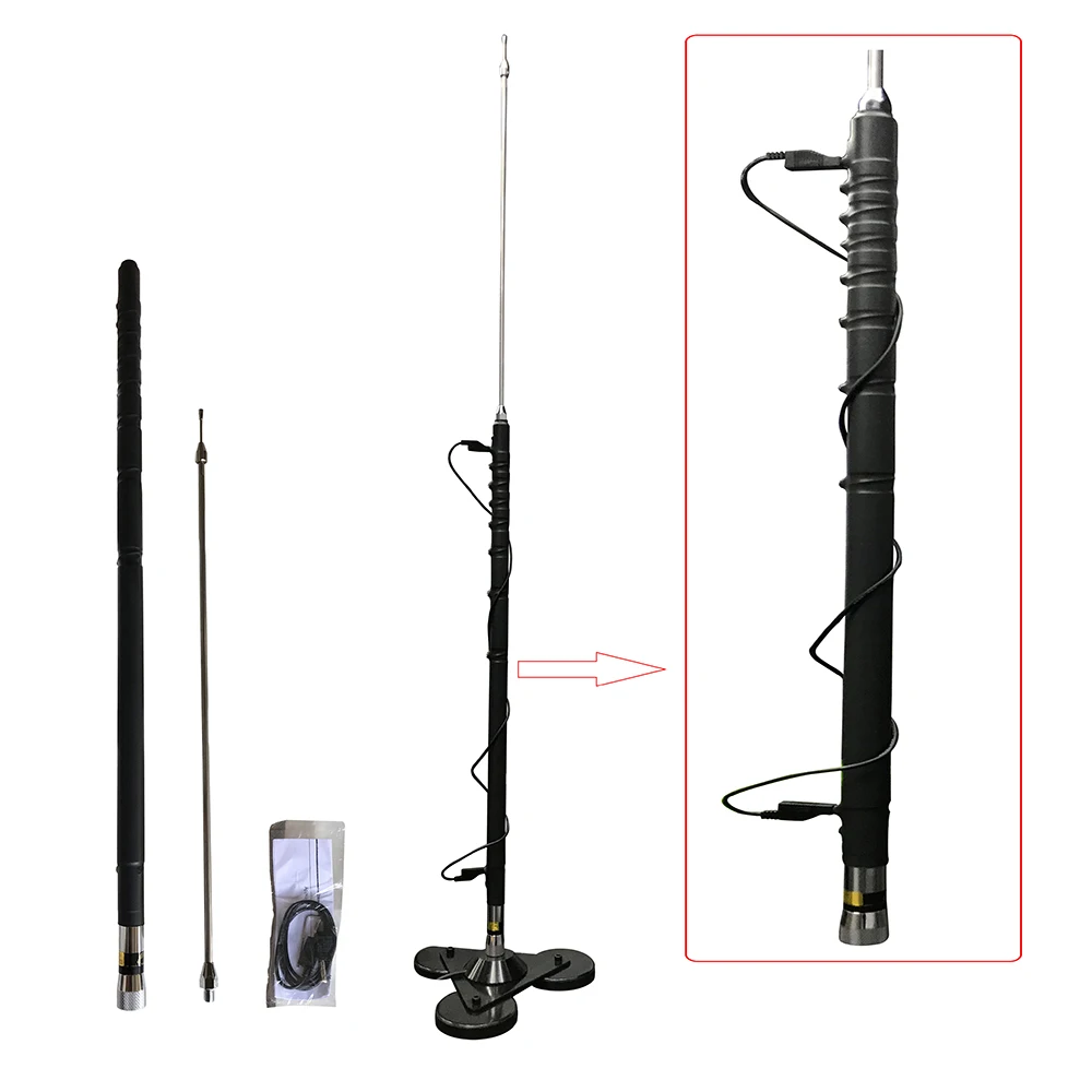 Extra Long Range HF 9 Band Adjustable Ham Radio Antenna for HF Base ...