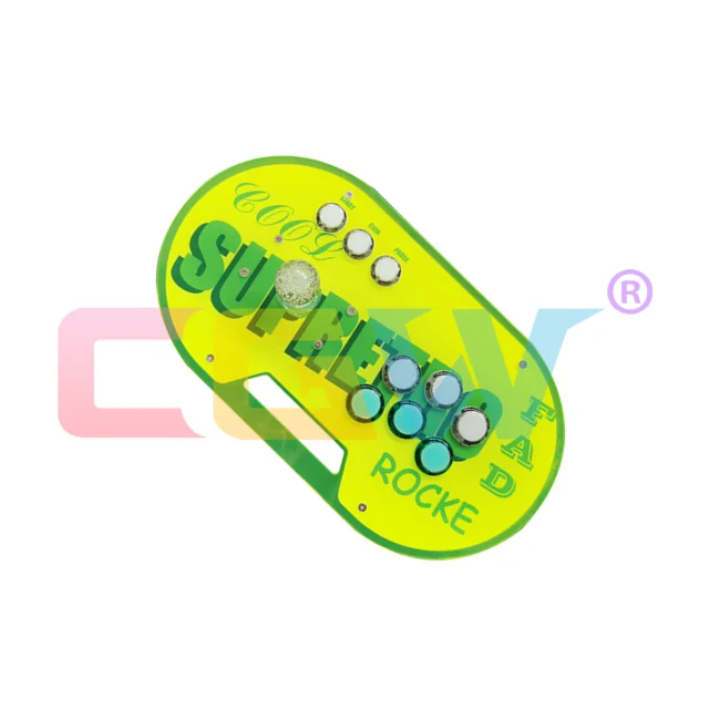 

CGW Latest 6067 Games In 1 Mini Arcade Fighting Game Machine 2 Players Arcade Stick For Kids, Metal and acrylic could be customized