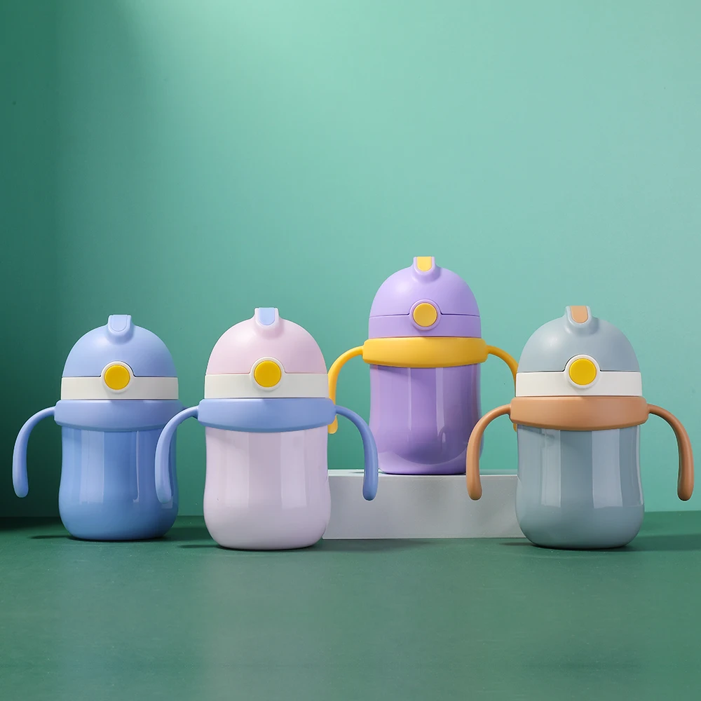 

Baby Silicone Straw Custom Kids Sipper Drinking Kids School Baby Water Bottles Insulated for Children