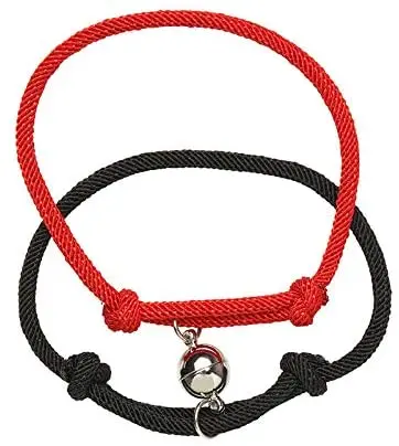 

Magnetic Couple Bracelets Magnet Bracelet For Couples 2 Pieces Relationship Magnetic Bracelet Valentine's Day Jewelry Lover Gift