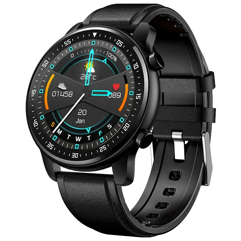 

Full touch BT Call Heart Rate Blood Pressure Control Music Sport MT1 Smartwatch For Men