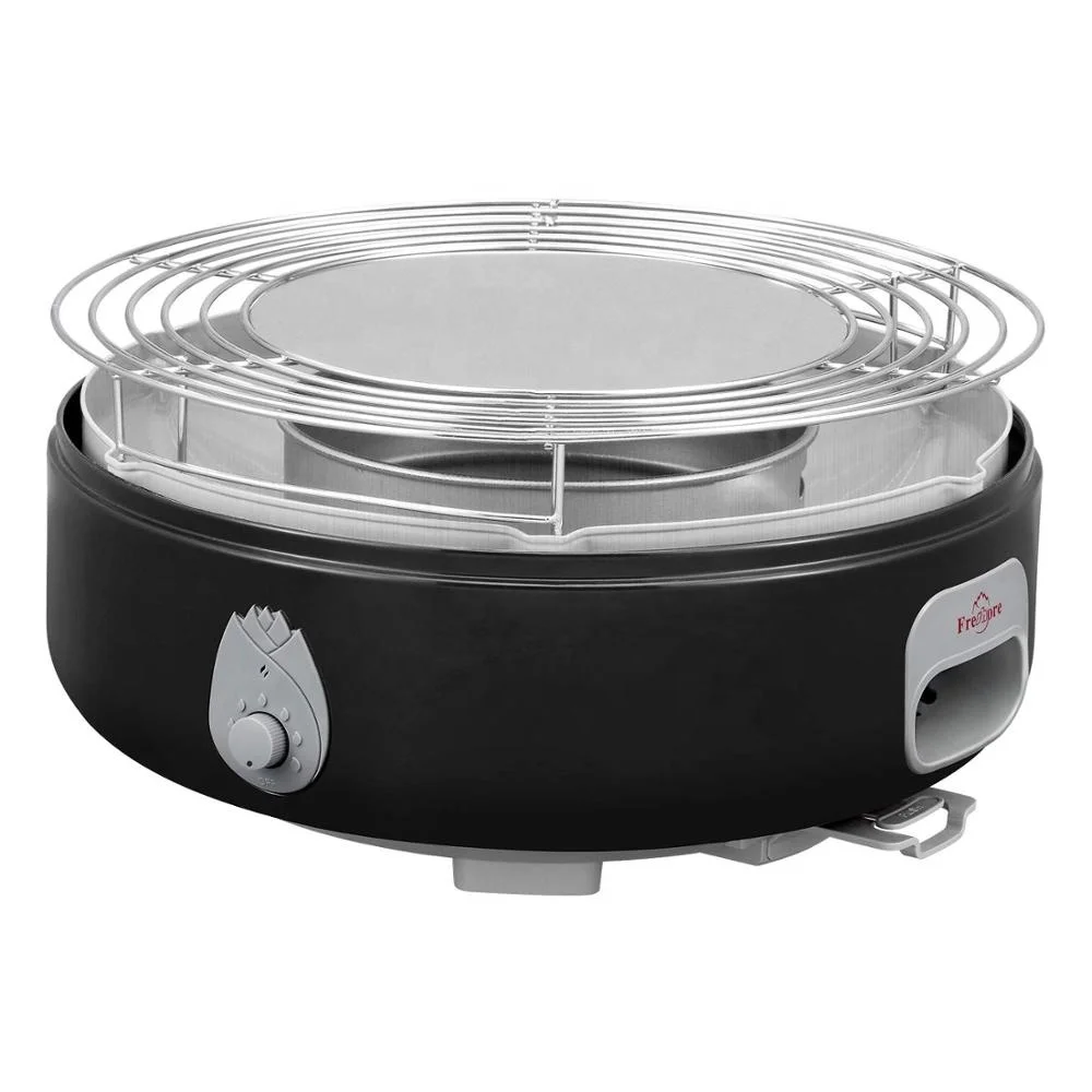 

Fits for 4-6 Peoples Indoor and Outdoor Smokeless Portable BBQ Charcoal Grill for Outdoor Barbecue Family Party,