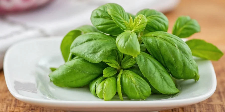 Fresh basil ready to dry