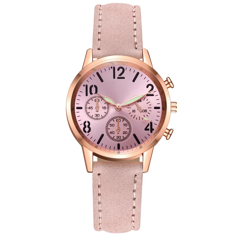 

2020 wholesale new design Hot sell Leather wristwatch Geneva luxury wrist ladies Quartz watch for women, Picture