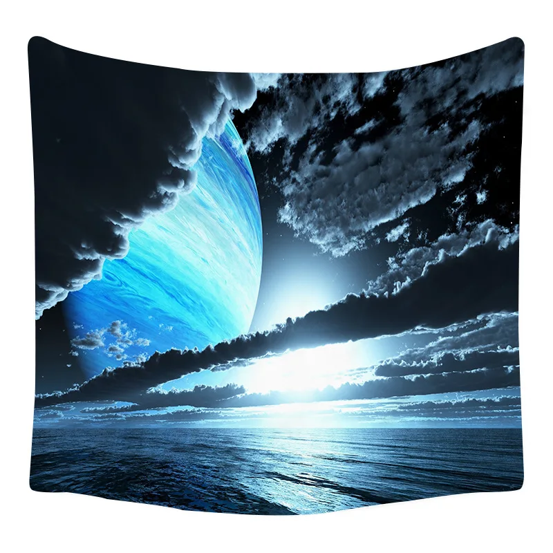 

Star Universe Galaxy Tapestry Ins Printing Planet Tapestry Home Bedroom Living Room Decoration Background Cloth Wall Hanging
