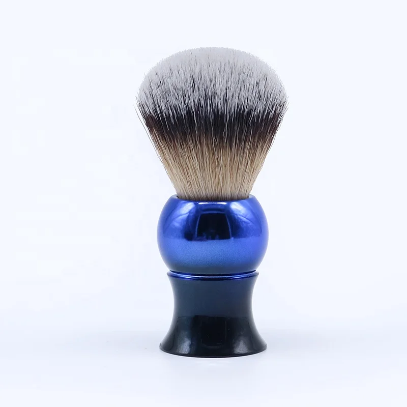 

Customized private label High quality Nylon Shaving Brush Black Acrylic Shaving Brush, Silver