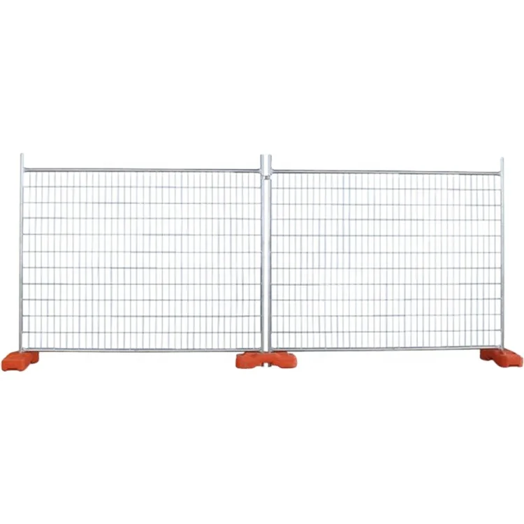 

6x12 ft Construction Temporary Chain Link Fence Panels, Silver