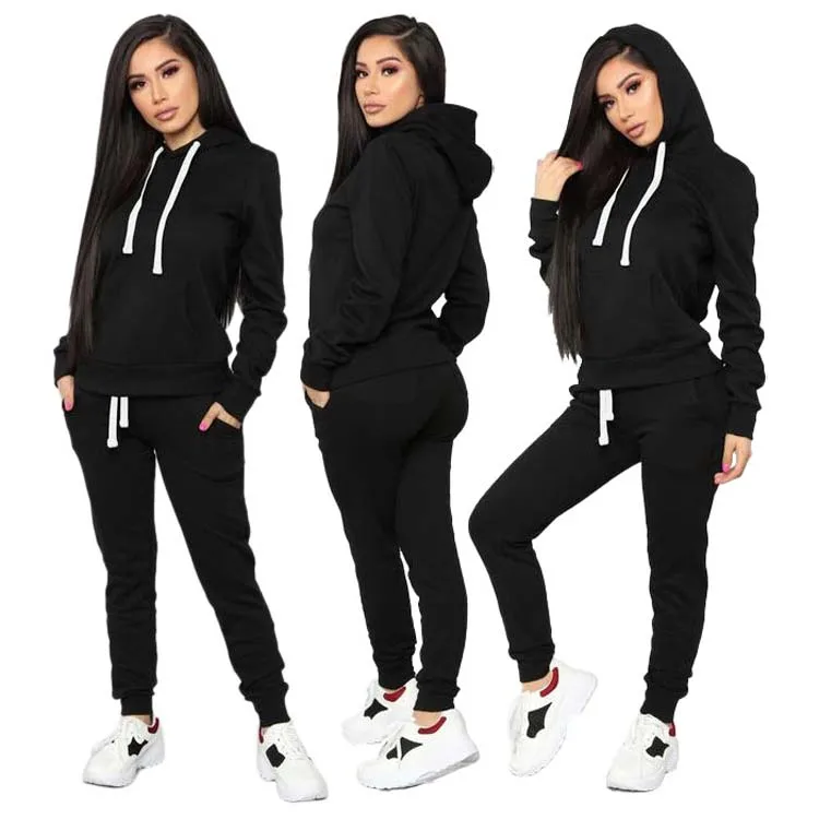 

2021 Fashion Custom 2 Pieces Solid Lounge Wear Plus Size Knitted Women Loungewear Set For Women