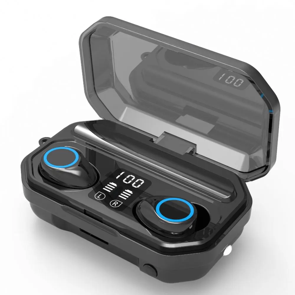 

Touch Control M12 Tws Earphone Wireless Headphone 2000mah Power Bank With MIc