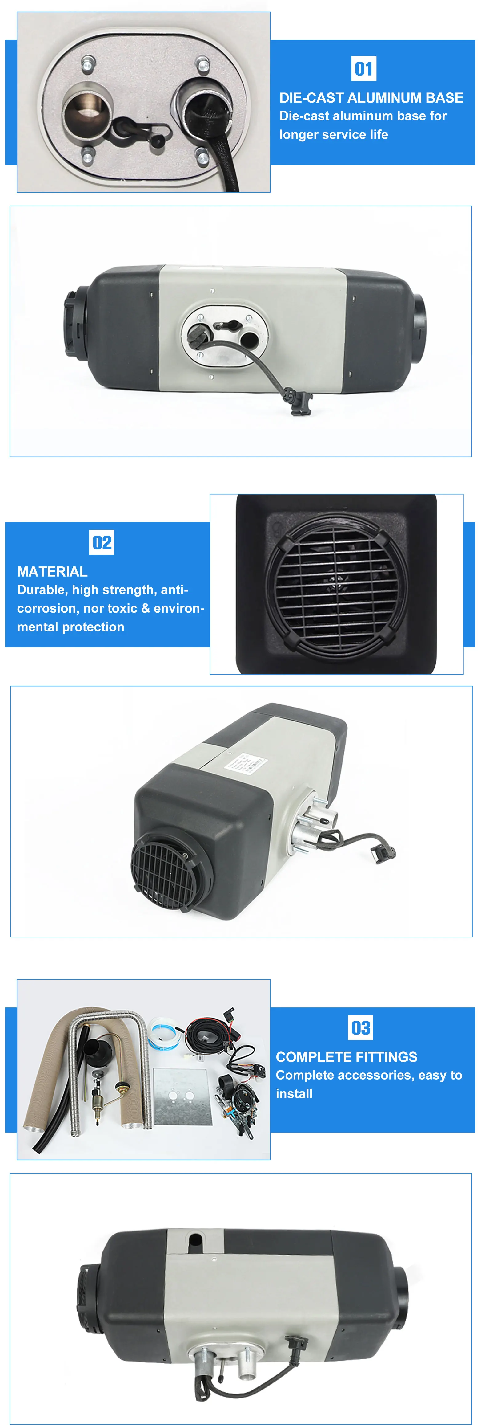 5kw 12v Gasoline Air Parking Heater For Car Boat Truck Buy Car Air