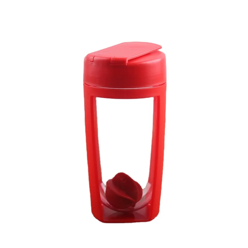 

A3639 Shook Portable Rotating Sports Cup Drinking Milk U-shaped Bottle Manual Mixing Plastic Stirring Cup, 4 colors