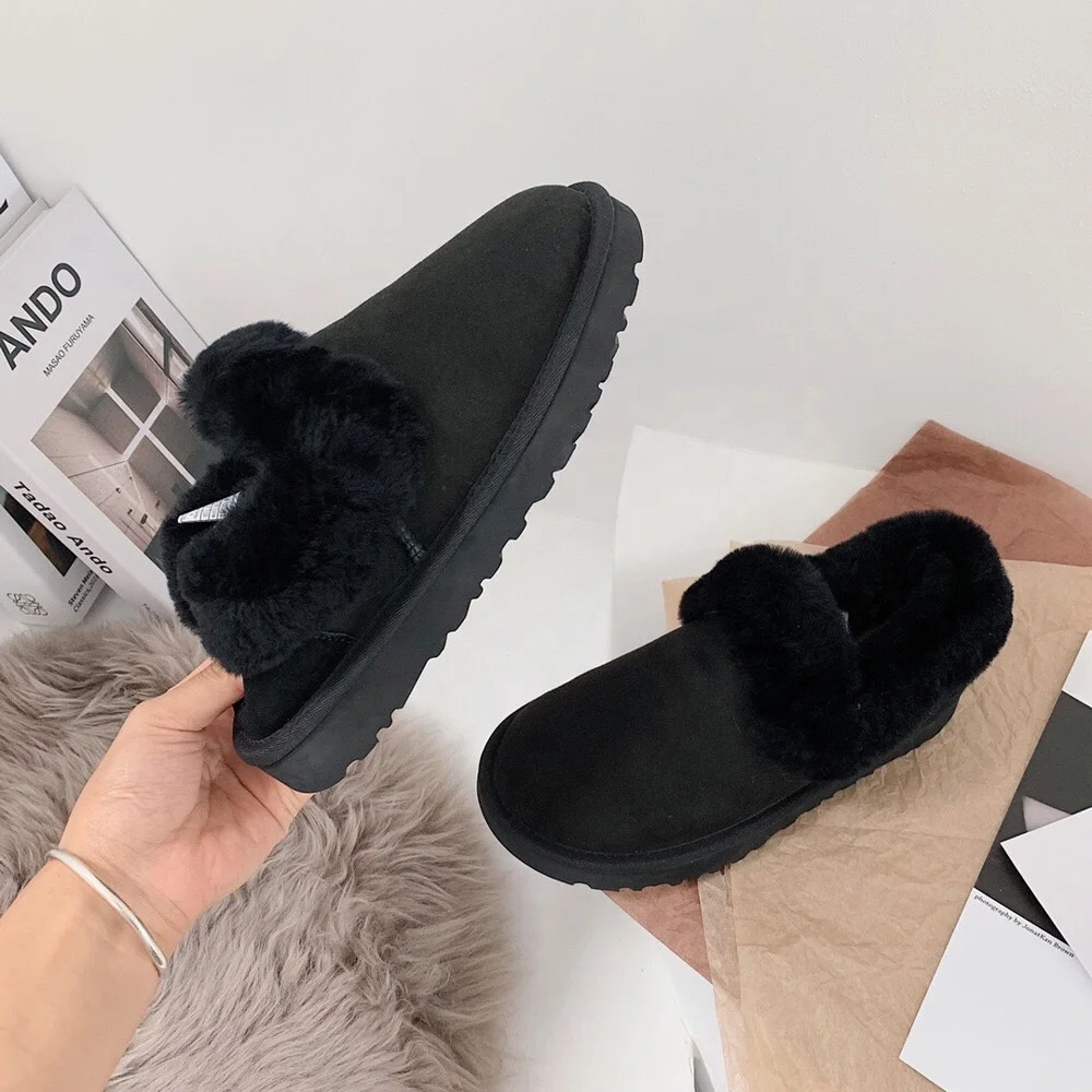 

2022 new warm fashion women's plush cotton shoes non slip outdoor soft snow cotton boots, Picture
