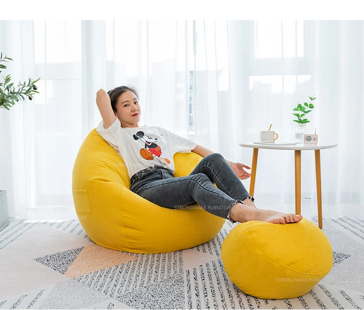 Modern Wholesale Bean Bag Chairs Folding Bean Bag Lazy Lounger Chair