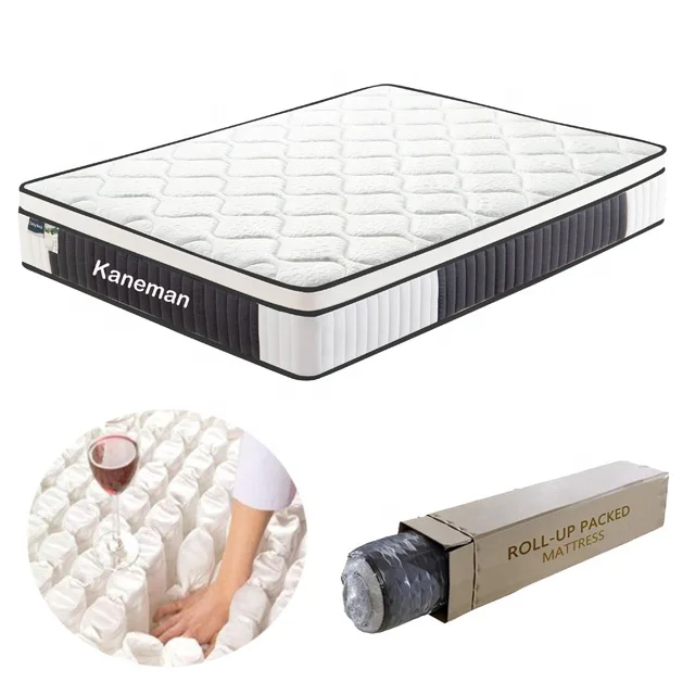 

Pocket spring best bed mattress with rolled up packing