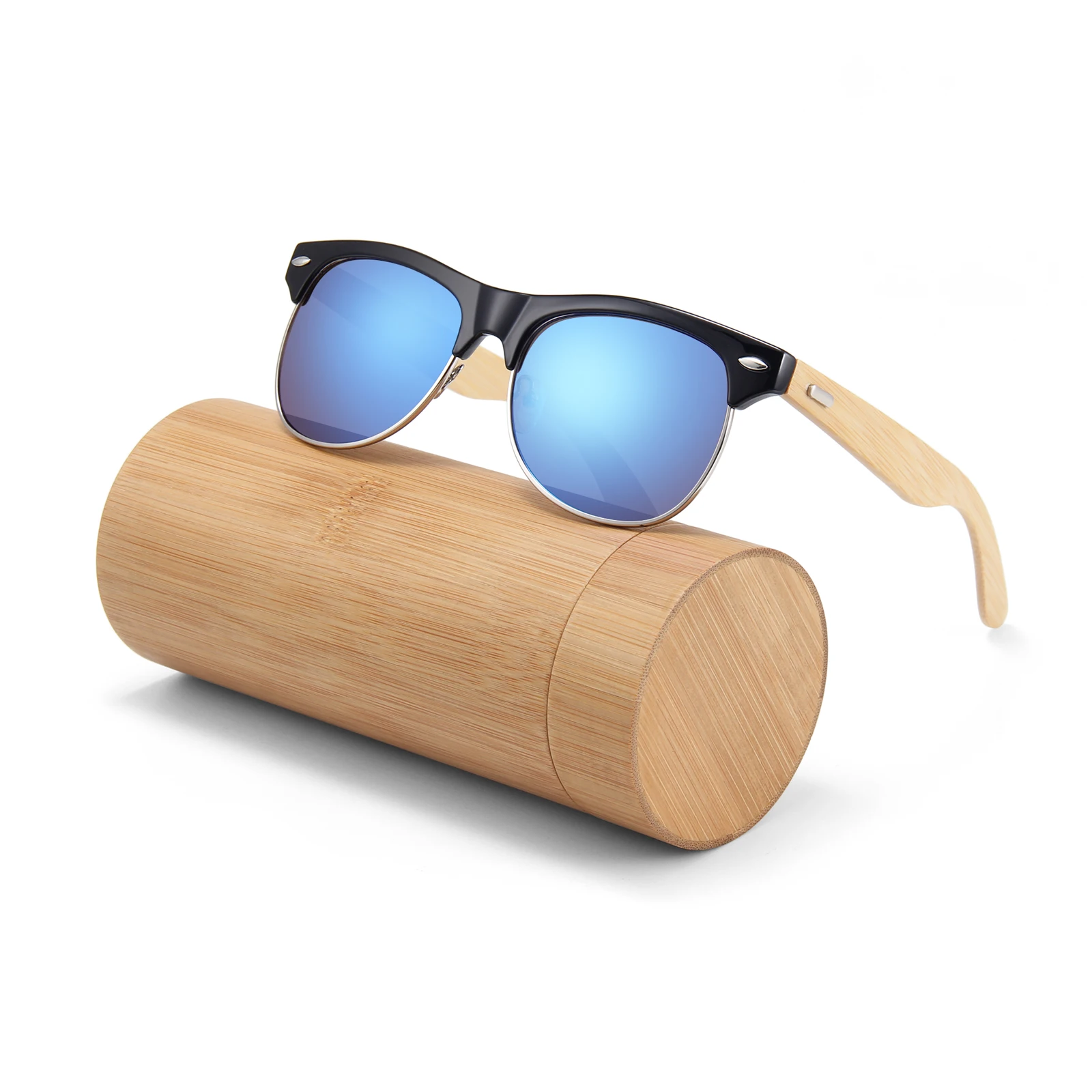 

2022 wholesale eco-friendly high quality sun glasses Newest factory luxury trendy glasses bamboo sunglasses, Color customized