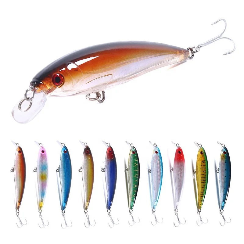 

Hengjia Big Minnow 42g Long Shot Playing up Gifts Sea Minnow Quality hook fishing lures, 10 colors