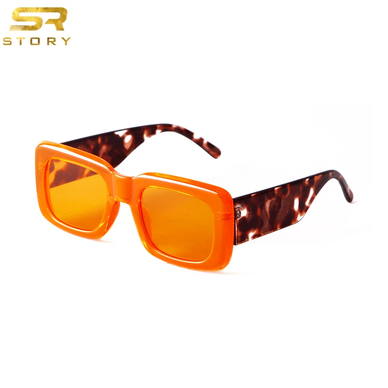 

STORY STY28568 Custom Logo Square Frame Leopard Print Mirror Leg Sunglasses Women UV400 Color Oversized Sun Glasses, Pictures showed as follows