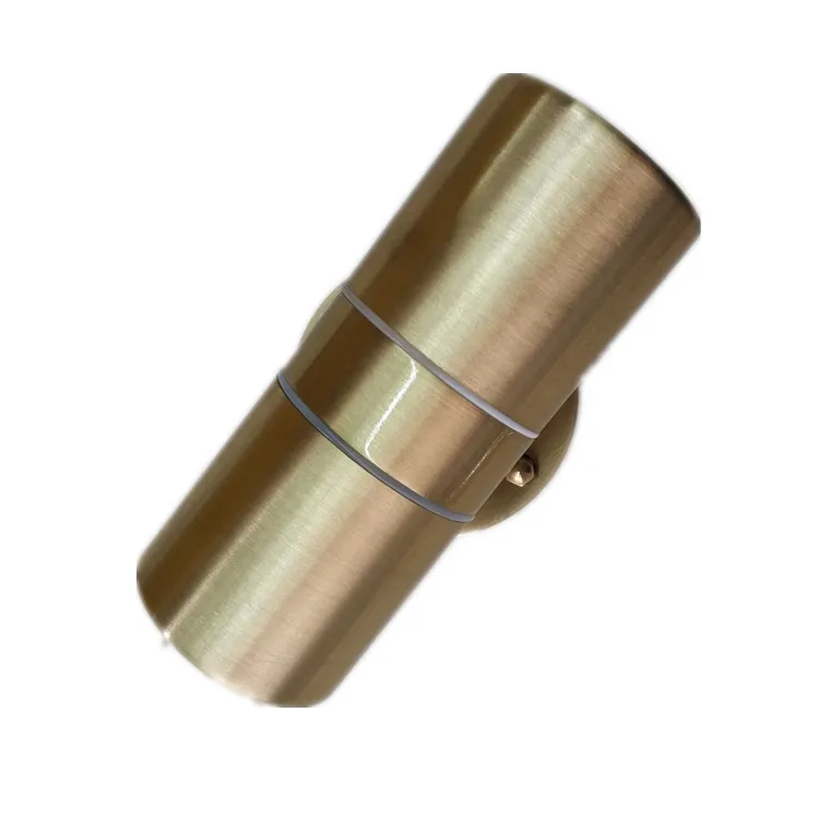 brass or copper surface mounted exterior led up down wall light